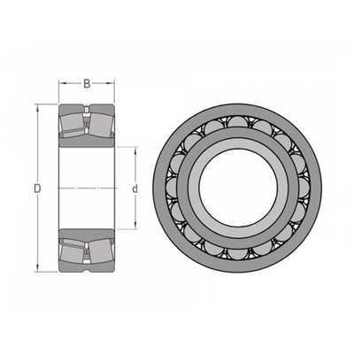 22230 Cuscinetto a rulli sferici 22320MB W33 22230CC 22230CAK 22230MA OPEN per l'estrazione mineraria