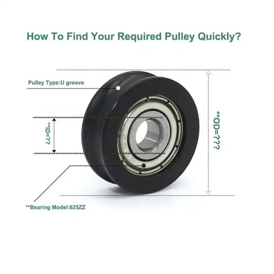 Ruota POM a sfera a scanalatura profonda 698 Roller in nylon per una corsa liscia in attrezzature per il fitness