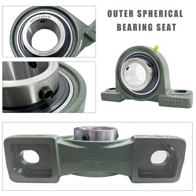 Acciaio cromato GCR15 UCP Imperiale 2 1/4&quot; Metrico 57.15mm Cuscinetti sferici esterni seduti