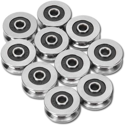 625 Cuscinetti a sfera in plastica ad alto attrito Sottili di gomma a forma di U Tipo ZZ 5*16*5mm