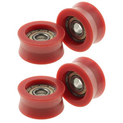 625 Cuscinetti a sfera in plastica ad alto attrito Sottili di gomma a forma di U Tipo ZZ 5*16*5mm