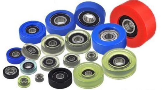 625 Cuscinetti a sfera in plastica ad alto attrito Sottili di gomma a forma di U Tipo ZZ 5*16*5mm