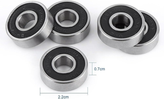 Cuscinetto a sfera a scanalatura profonda in miniatura 608 609 623 624 628 629 ZZ RS per skateboard