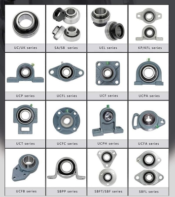 UCP209-28 Doppio sigillo ABEC3 cuscino blocco cuscinetti 1-3/4 Foratura con gabbia in acciaio resistente