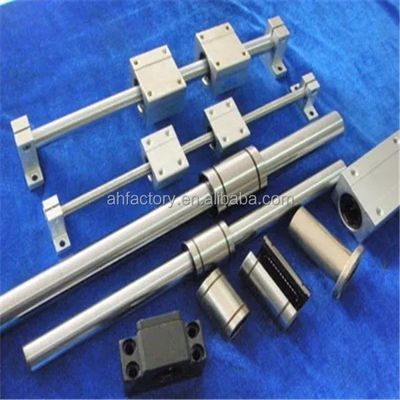 Lunghezza personalizzabile CNC alluminio rotondo lineare guida rotaia SBR12 con SBR30UU blocco di scivolo