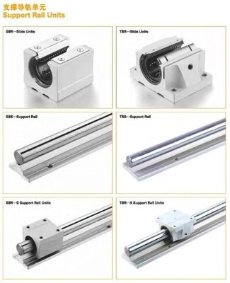 Lunghezza personalizzabile CNC alluminio rotondo lineare guida rotaia SBR12 con SBR30UU blocco di scivolo