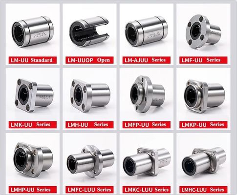 Grease LM8UU Lineare Busching CNC Lineare cuscinetti a sfera per barre Lineare Ferrovie lineari parti di albero