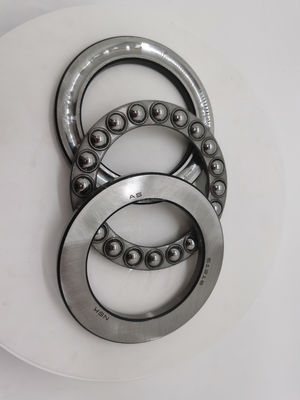 51216 Cuscinetto a sfera di spinta con materiale GCr15 in acciaio cromato e ispezione al 100%