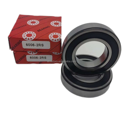 Cuscinetti a sfera a scanalatura profonda per motociclette 6006-2RS Copper Cage e certificati ISO9001 2008