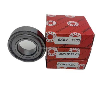 ISO9001 2008 Certificato 6205-2Z Cuscinetto a sfera a scanalatura profonda con buco di dimensione 0-25 mm