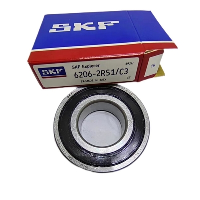 Olio di lubrificazione grasso SKF 6206-2RS cuscinetto a sfera a scanalatura profonda per prodotti