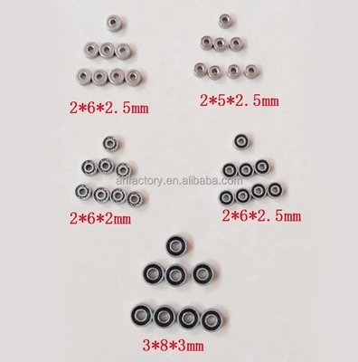 Acciaio cromato GCR15 MR62-2RS cuscinetto a sfera a scanalatura profonda 2*6*2,5 mm per imballaggio di logo personalizzato