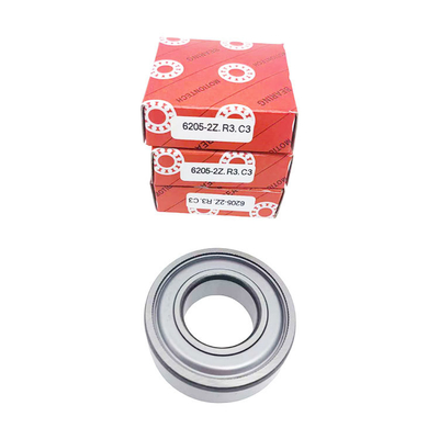0-25mm Foratura 6205-2Z/C3 Cuscinetti a sfera a scanalatura profonda con certificazione ISO9001 2008