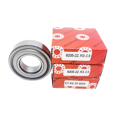 0-25mm Foratura 6205-2Z/C3 Cuscinetti a sfera a scanalatura profonda con certificazione ISO9001 2008