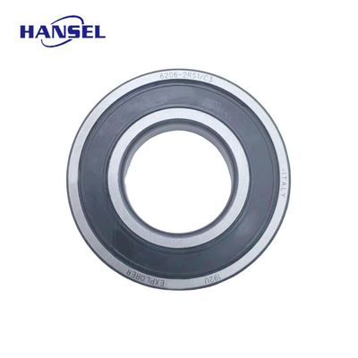 Legamenti a sfera a scanalatura profonda SKF in acciaio cromato a fila singola 6206-2RS1/C3