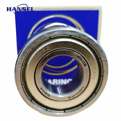 6204-2Z/C3 S.K.F Cuscinetto a sfera a scanalatura profonda con gabbia di nylon resistente e leggera