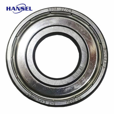 6204-2Z/C3 S.K.F Cuscinetto a sfera a scanalatura profonda con gabbia di nylon resistente e leggera