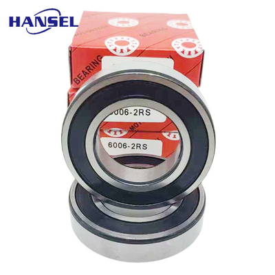 P6 Rating di precisione Long Life Cuscinetti a sfera a scanalatura profonda in acciaio al carbonio Serie 6006-2RS