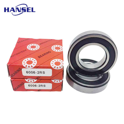 P6 Rating di precisione Long Life Cuscinetti a sfera a scanalatura profonda in acciaio al carbonio Serie 6006-2RS