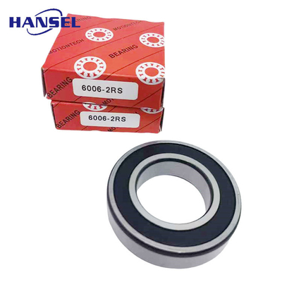 P6 Rating di precisione Long Life Cuscinetti a sfera a scanalatura profonda in acciaio al carbonio Serie 6006-2RS