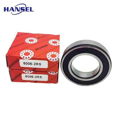 P6 Rating di precisione Long Life Cuscinetti a sfera a scanalatura profonda in acciaio al carbonio Serie 6006-2RS