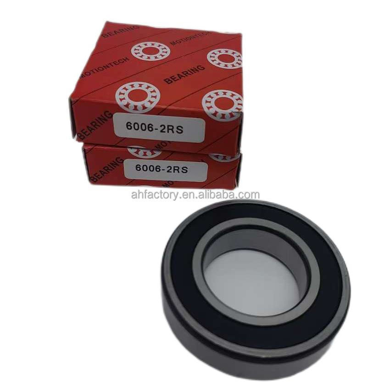 Cuscinetti a sfera a scanalatura profonda per motociclette 6006-2RS Copper Cage e certificati ISO9001 2008