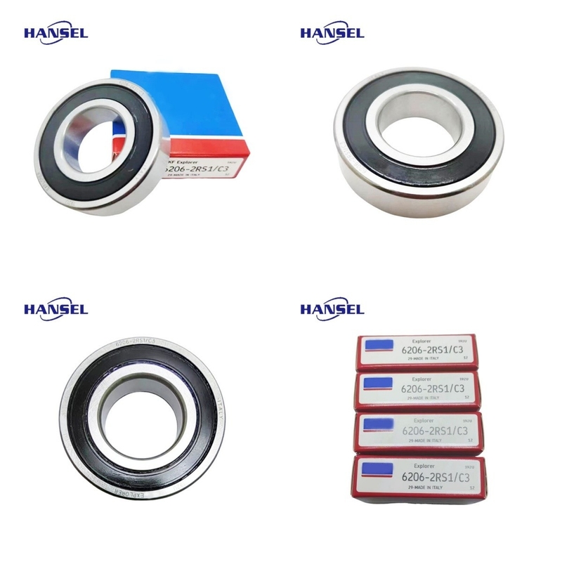 6206-2RS1/C3 Cuscinetti a sfera a scanalatura profonda per macchine da costruzione e laminatoi